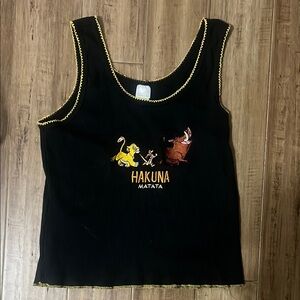 Black Hakuna Matata Tank Top
